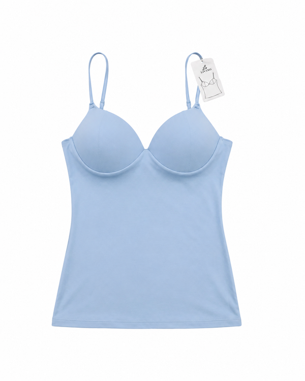 Top Sculptant bleu avec Brassière Intégrée Faith sélection