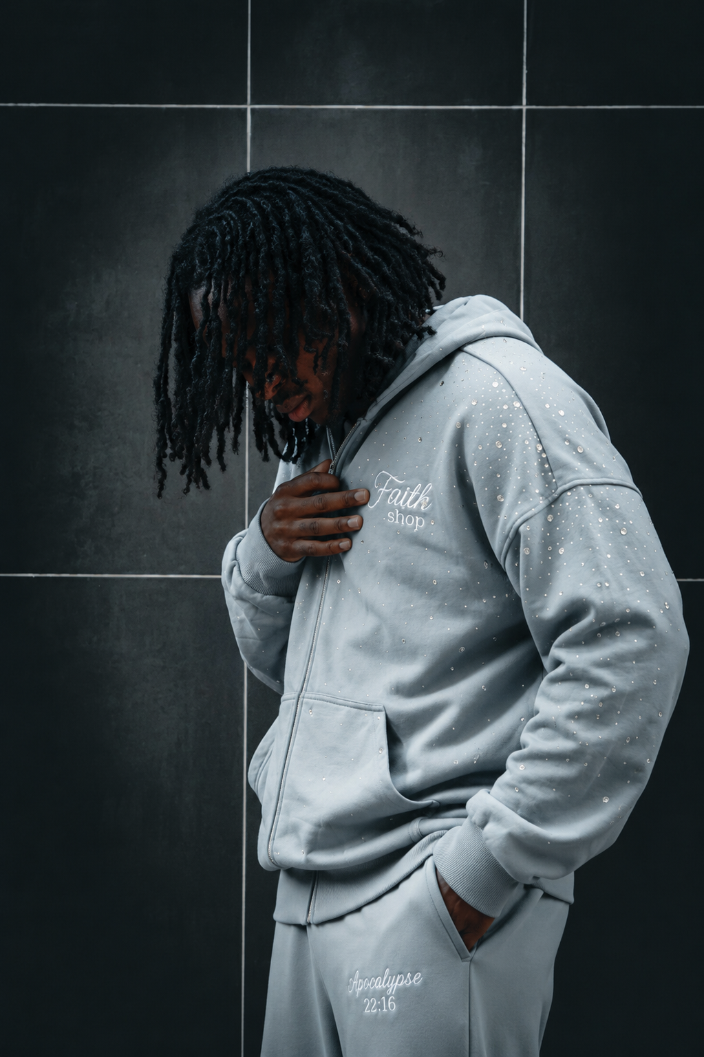 FAITH DESIGN - sweat zippé homme "l'étoile brillante du matin"
