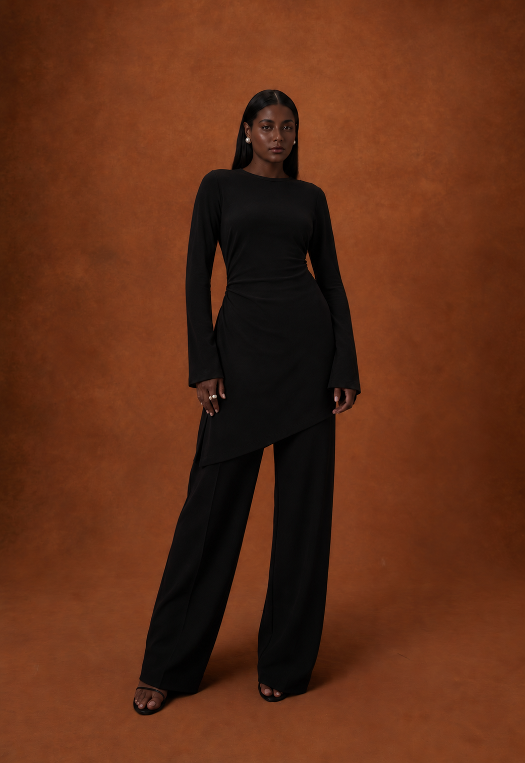 Ensemble Élégance Asymétrique – Noir