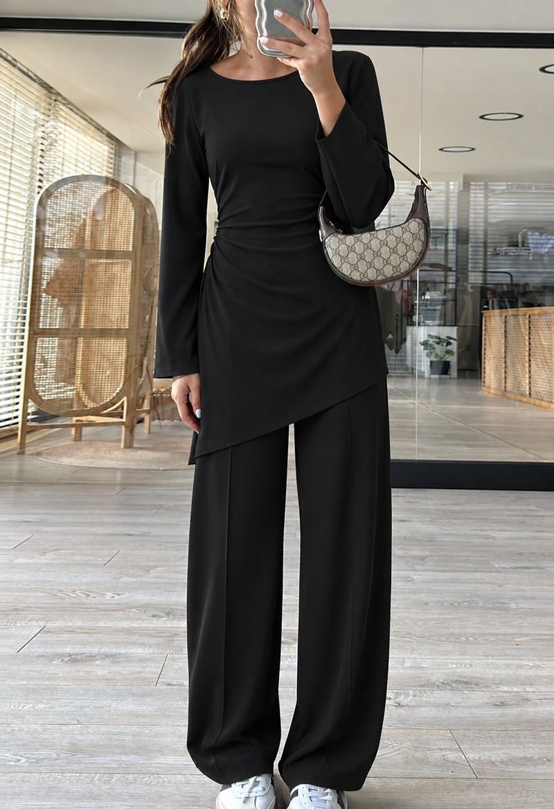 Ensemble Élégance Asymétrique – Noir