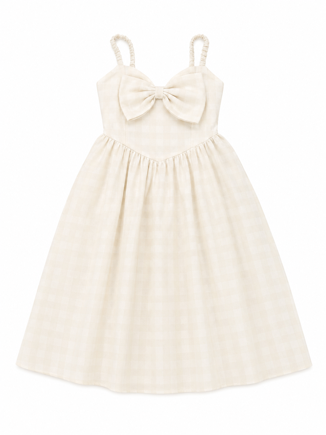 Robe élégance Nœud – Crème Faith sélection