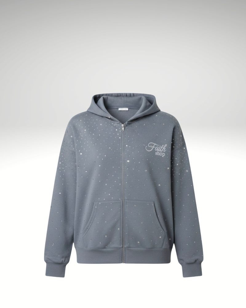 FAITH DESIGN - sweat zippé homme "l'étoile brillante du matin"