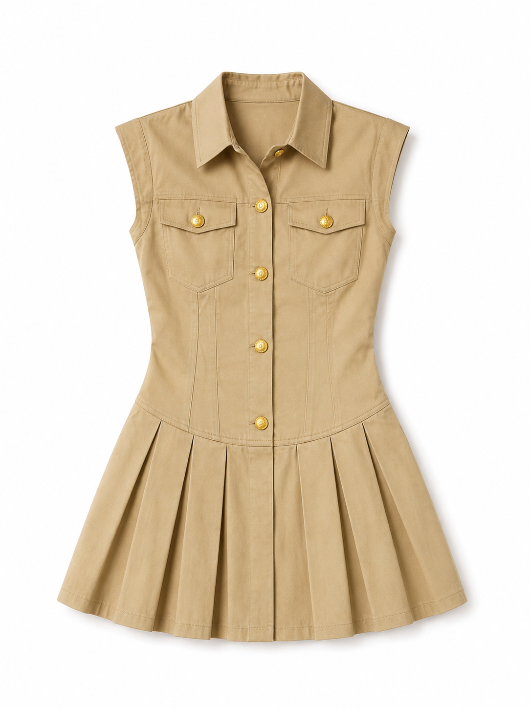 Robe Chemise Plissée – Élégance Intemporelle Faith Sélection