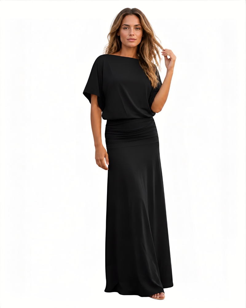 Robe Noire Élégante pour Femme