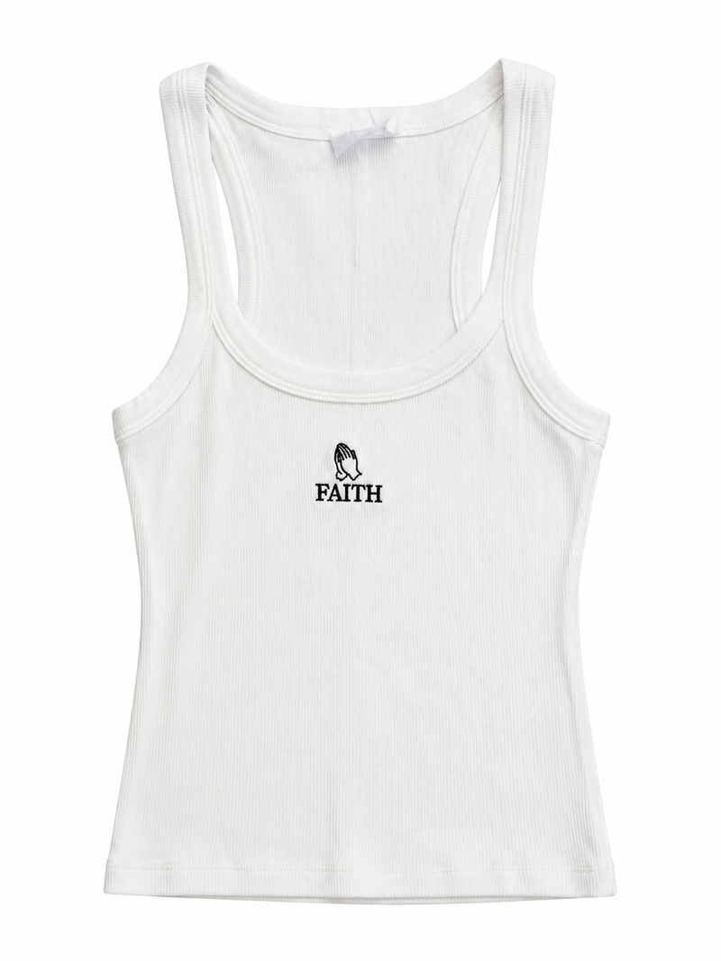 FAITH DESIGN - Débardeur femme "Mains en prière"