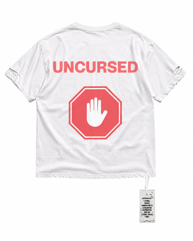 UNCURSED – T-shirt Oversize homme Déchiré