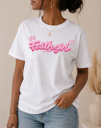 T-shirt chrétien femme « Faith Girl – Jésus a payé le prix »