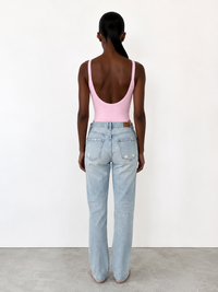 Body côtelé rose pastel Faith-sélection