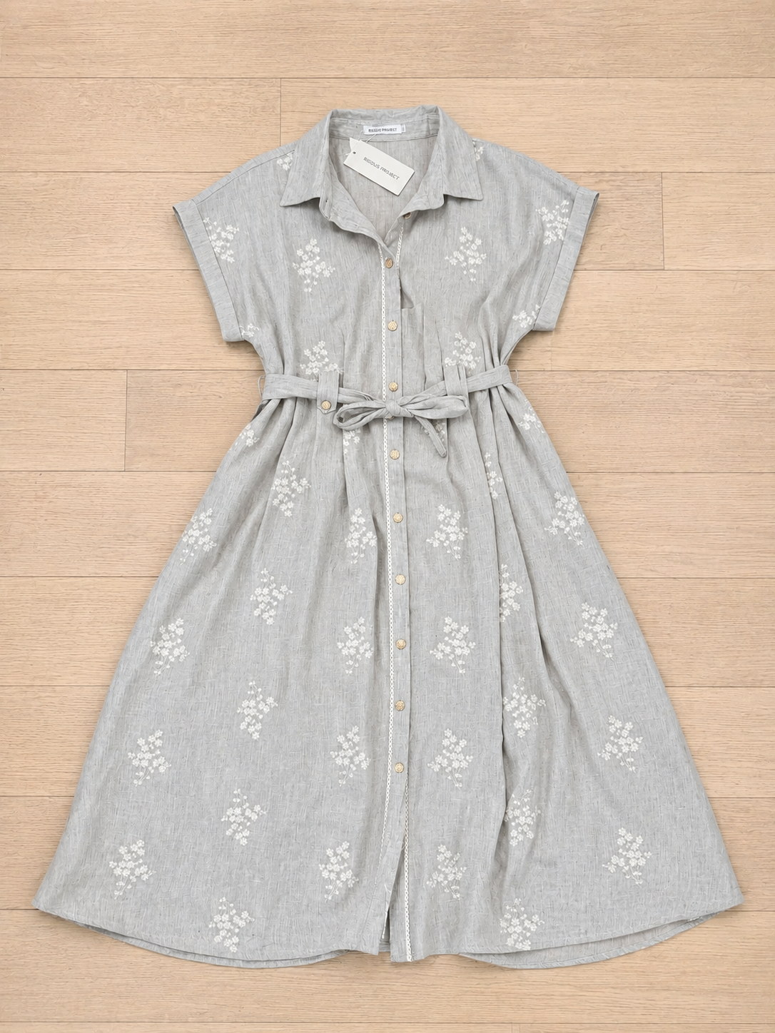 FAITH SELECTION - Robe Chemise ABIGAÏL GRIS CHINÉ - FEMME