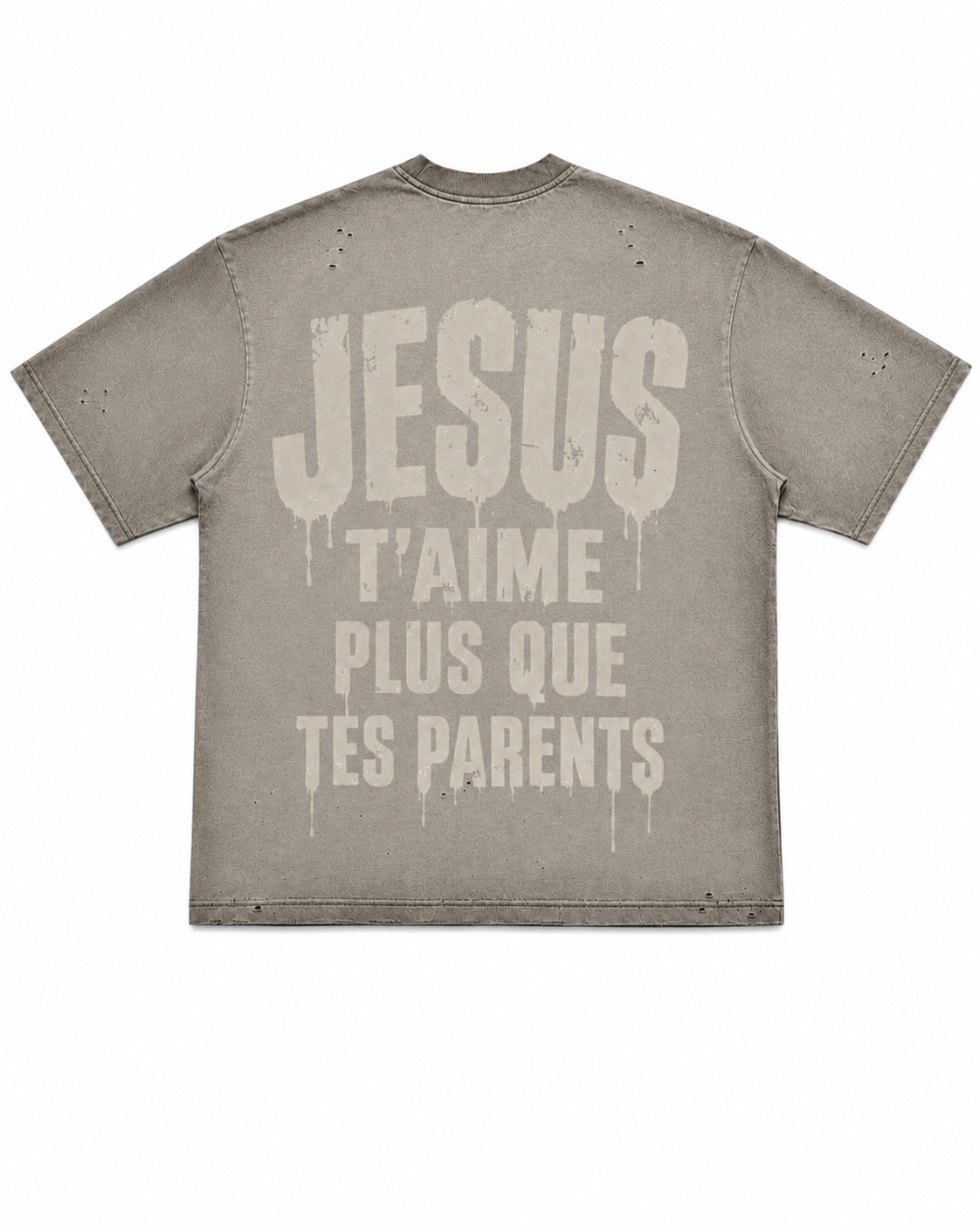 T-shirt Homme Oversize « Jesus t’aime plus que tes parents »