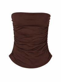 Ensemble Femme Capri & Top Bustier Chocolat – Faith Sélection