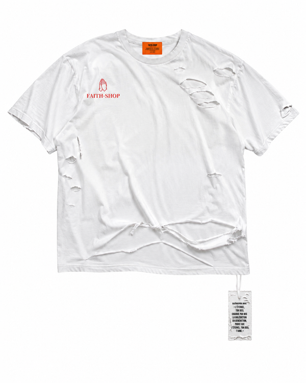 UNCURSED – T-shirt Oversize homme Déchiré