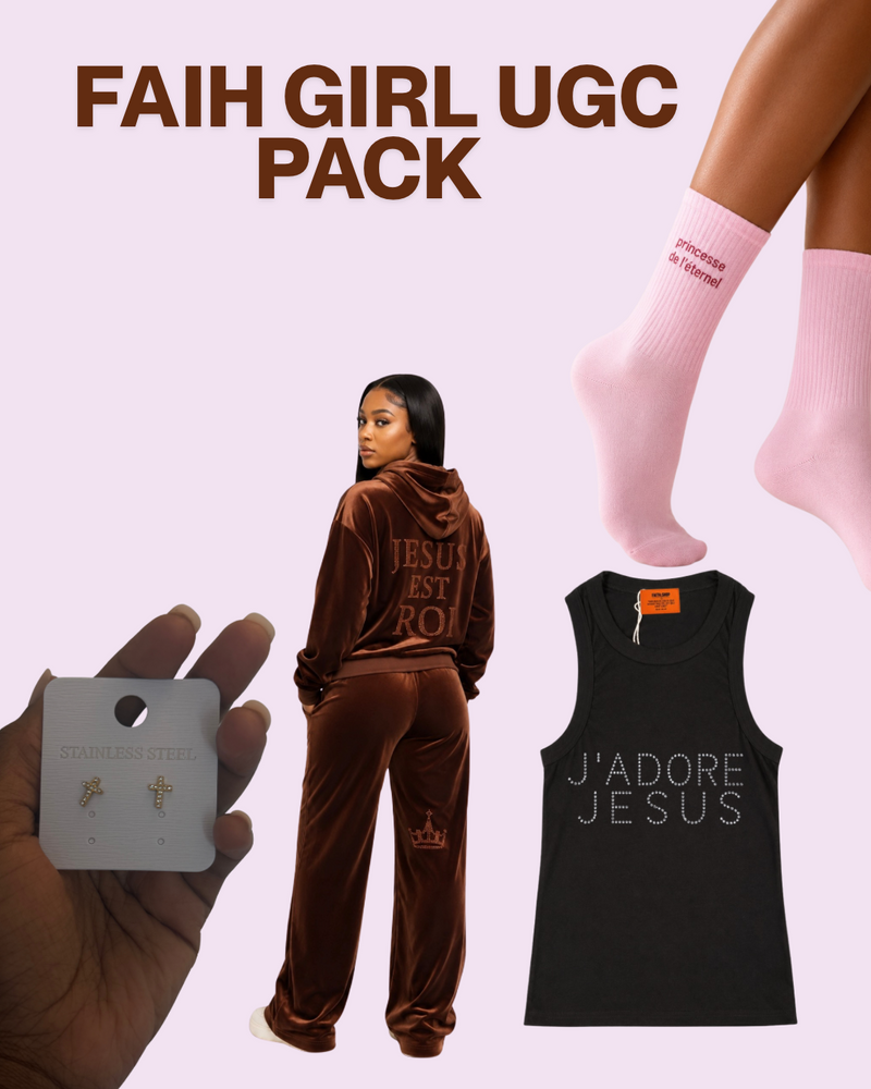 FAITH GIRL UGC PACK – Créatrice de contenu chrétienne 🤎