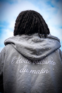 FAITH DESIGN - sweat zippé homme  "l'étoile brillante du matin"