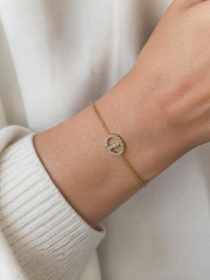 Bracelet doré en acier inoxydable
