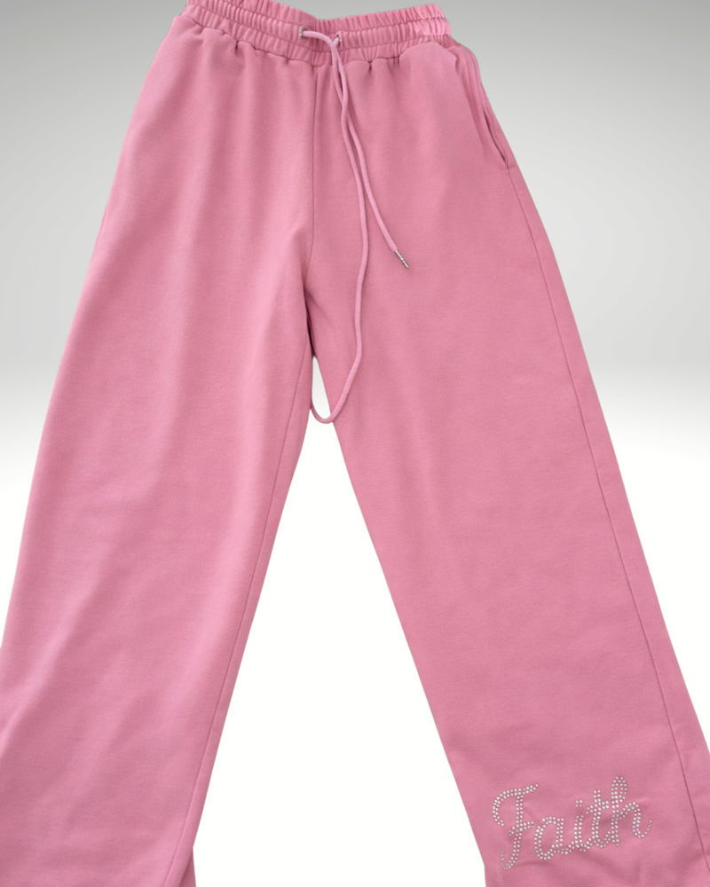 FAITH DESIGN - Pantalon jogging  femme  "Small girl with the big god"